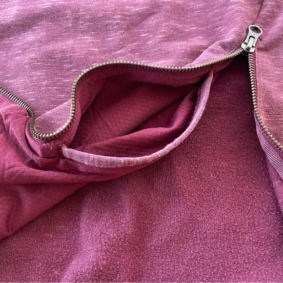 Women Sz 6 Lululemon Om & Roam Pullover Hoodie‎ Heathered Rust Berry Sweatshirt - Picture 9 of 10